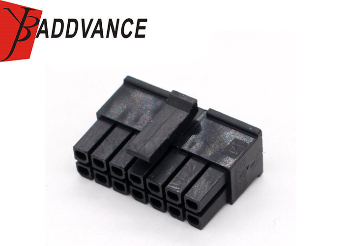 14 Pin Dual Row Female Automotive Connector Housing Unsealed MICRO-FIT 3.0 Series