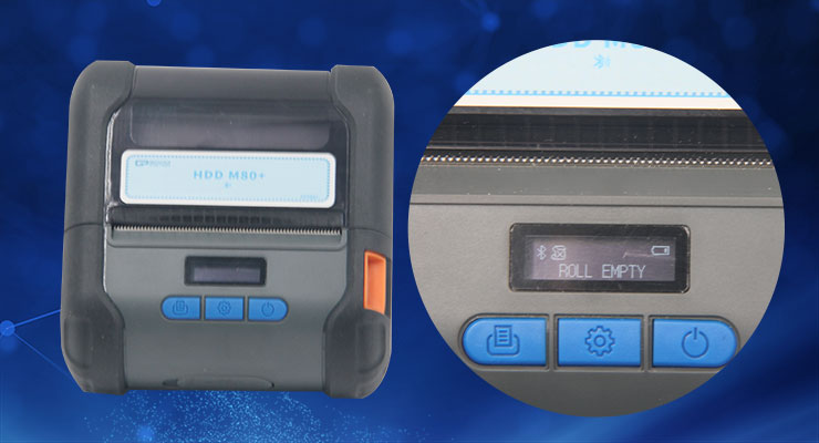 Portable Printer with USB Bluetooth Interface and 0.96 Inch OLED Display Private Mold