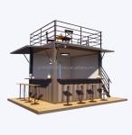 Galvanized Steel Bending 180g Frame Modern 10ft Container Bar Food Shop for