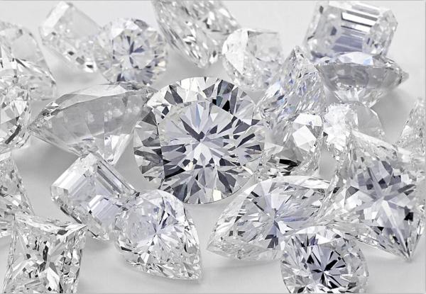 High End Man Made White Diamonds , Artificially Made Diamonds VVS/VS/SI Clarity