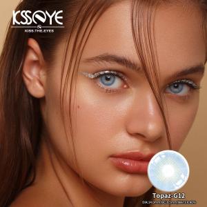 China Turquoise Blue Colored Brand Contact Lenses Without Prescription on sale
