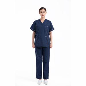 Quality Breathable Functional Stretch Scrubs Fashionable Nurse Hospital Uniform Medical Scrubs wholesale