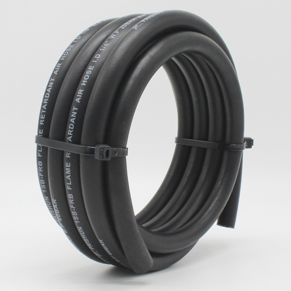 Heat Aging Resistance 300psi Fireproof Air Hose 1/4" For Human Air Breathing