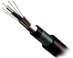 Central Loose Tube G652D Outdoor Fiber Optical Cable Armored Steel Tape GYXTS12
