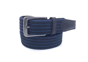 Quality Multi - Color Elastic Fabric Braided Belt With Pin Buckle , Enduring Stretch Woven Belt For Unisex Junior wholesale