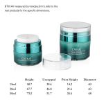 15ml 30ml 50ml Plastic Cream Jar Brightening Press Plastic For Facial Treatment