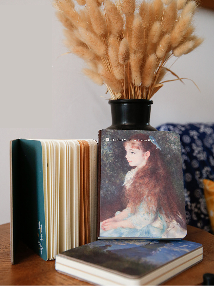 Retro Van Gogh Oil Painting Notepad Artistic Literary Notebook for Business Promotion