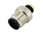 IP67 IP68 Waterproof Male Female Cable Connector M12 Circular Plug Type