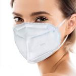 Multilayer Foldable Disposable White KN95 Face Mask