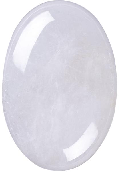 Natural Clear Quartz Palm Stone Unisex Oval Clear Quartz Stone For Reiki Energy