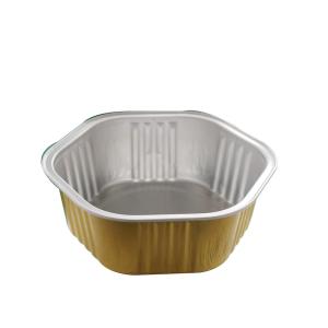 Quality Food Colorful Rectangular Mini Aluminum Pan Foil Cupcake Pans Baking Cups With Lids wholesale