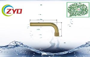 Quality 20mm Brass Wall Mounted Swing Bathroom Facuet Spout Accessory Free Lead Round Welding Bended Pipe wholesale