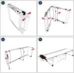 Folding Outdoor Chaise Lounge Chair, 5-Position Adjustable Beach, Sunbathing,