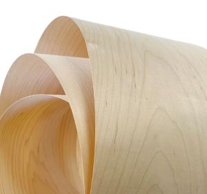 Quality Wholesale Natural Maple Veneers Sheet Mountain Grain 0.45mm Maple Wood Veneer for Skateboards Wood Veneer wholesale