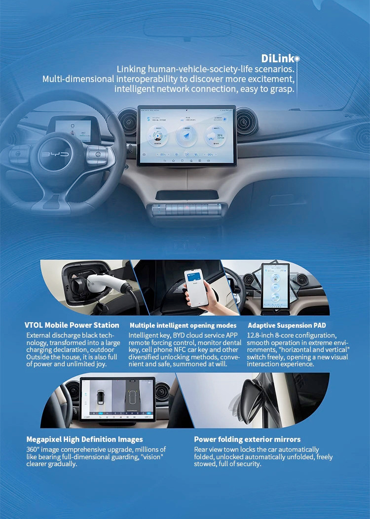 2023 Smart New Car Byd Dolphin Electric Cars Cheap Price Long Range 401/420 Km 5 Seats New Energy Vehicles for Adult Byd Dolphin
