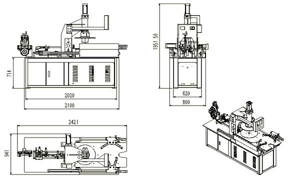 Saving Manpower High Productivity Wire Wrapping Packing Machine For Flat Cable