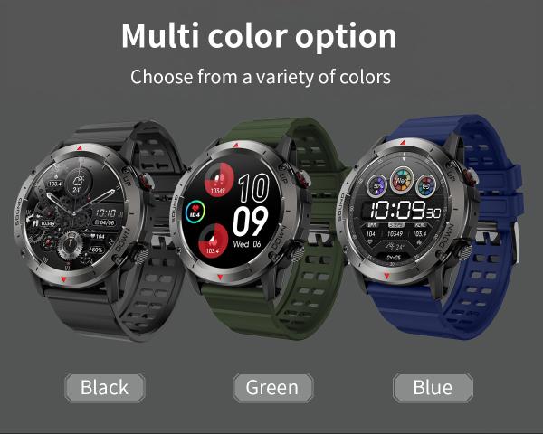 New NX9 Defense Sports Bluetooth Call Smart Watch 1.39 Round Screen Ultra Long