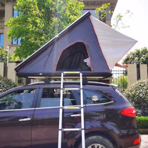 Quality 4x4 Car Camping Aluminium Hard Shell Triangle Rooftop Roof Top Tent with Ladder wholesale