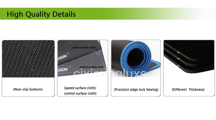 Minglu MP-052 Mouse Pad Non-Skid Natural Rubber Mouse Pads Home Office Computer Gaming Mousepad Mat