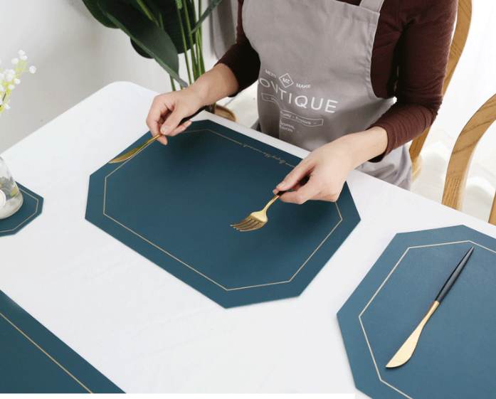 Waterproof Oilproof Kitchen Tools And Utensils Napkin Pad Tablecloth Plain Dyed