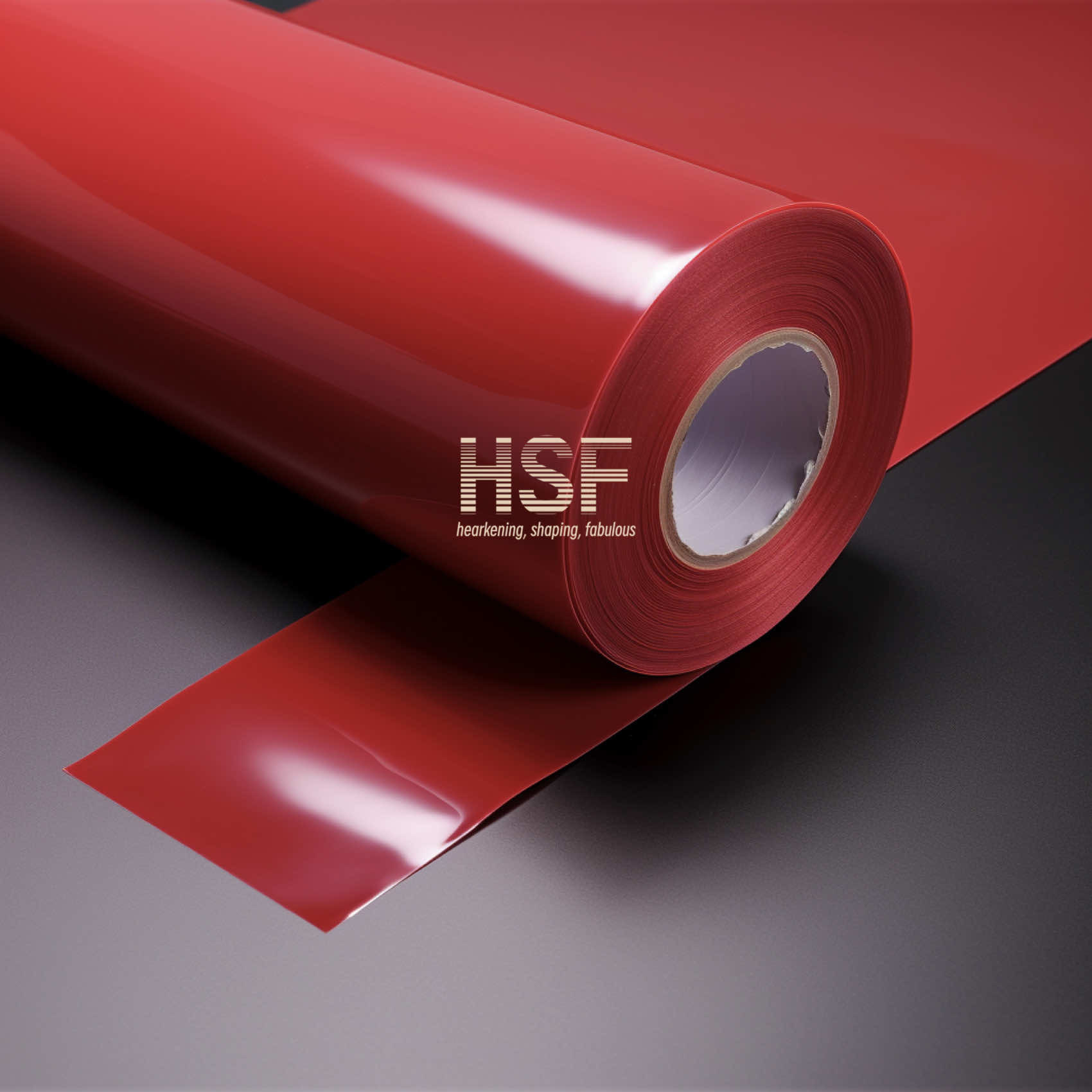 40 μm opaque red PE release film, silicone UV cured, for protective and packaging, tapes, labeling and graphics