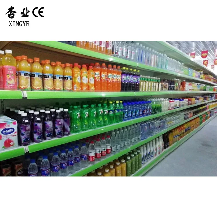 Factory Custom Size Color Mental Magasin Market Gondola Shelving