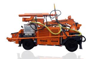Quality 360 Degree Rotation Double Circuit Wet Shotcrete Machine wholesale