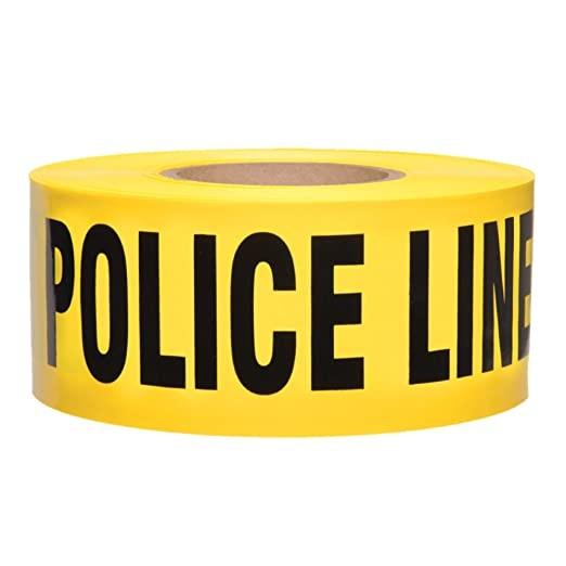 3 Inch X 1000 Feet Police Line Do Not Cross Barrier Tape High Visibility Bright