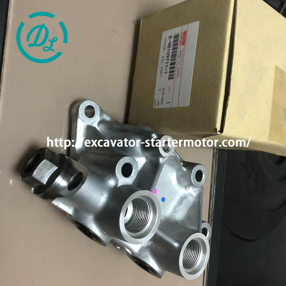 8-98109711-0 Engine Parts Oil Port Cover 8-98109711-1 Engine 6HK1
