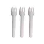 Odorless Nontoxic Disposable Paper Forks , Restaurants Disposable Serving