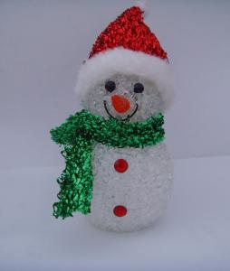 Quality Indoor Colorful Hat Snowman Christmas Lights LED White Body Eco Friendly, Non Toxic wholesale