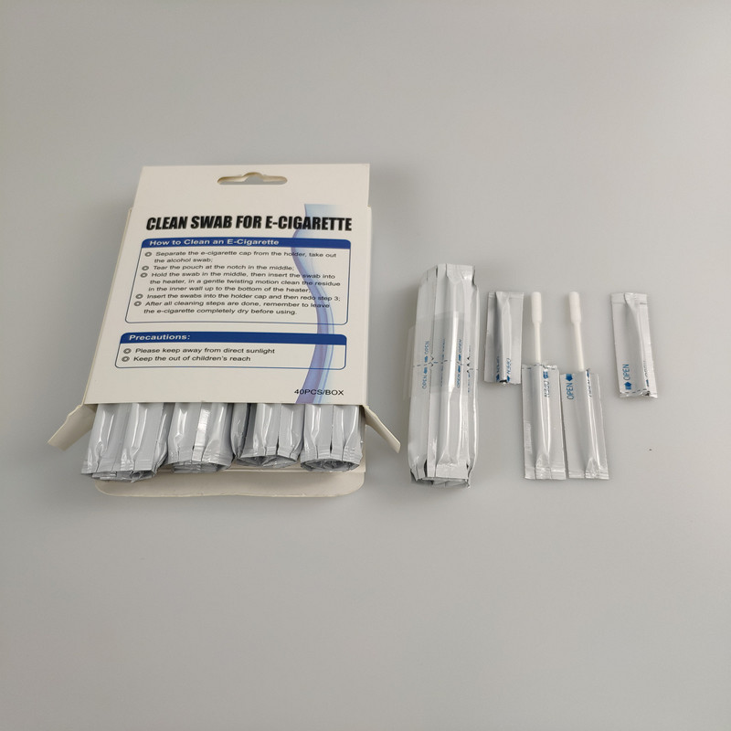 Alcohol Filled Cotton Swab Two Head Cotton Qtips For IQOS Clean