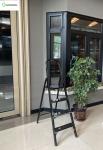3 Foot 4 Step Ladder Aluminium 6063 Wear Resistant Black