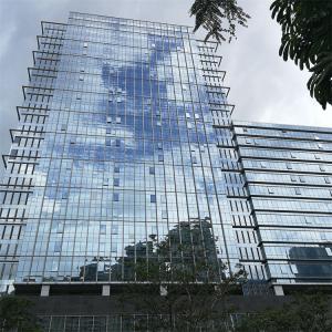 China Aluminum Huge Unitized Glass Curtain Wall Cladding System 120mm on sale