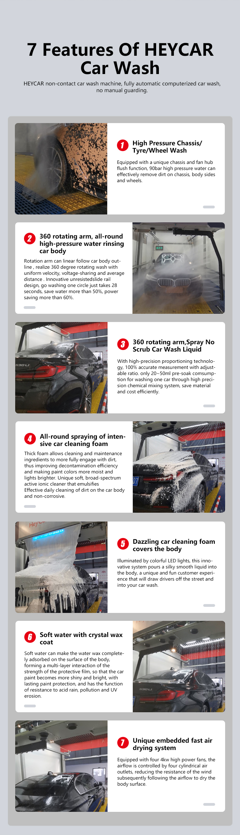 Customizable Options Car Cleaning with PLC Control Washing System General Models Automatic Car Wash Machine