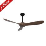 Living Room Large Airflow Solid Wood Ceiling Fan Without Light Quite Dc Motor In