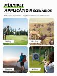 Outdoor Sports and Hunting 600m Gray Golf Rangefinder with IP54 Ingress