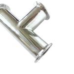 Hexagon Clamp Tee 3 Way Stainless Steel 304 with 3 Silicone Gaskets Fits 1.5"