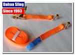 Retractable Flatbed Ratchet Straps , 27ft Length Pull Down Ratchet Straps