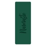 5mm Printed Pu Custom Eco Friendly PU Rubber Pilates Yoga Mat With Namaste Logo