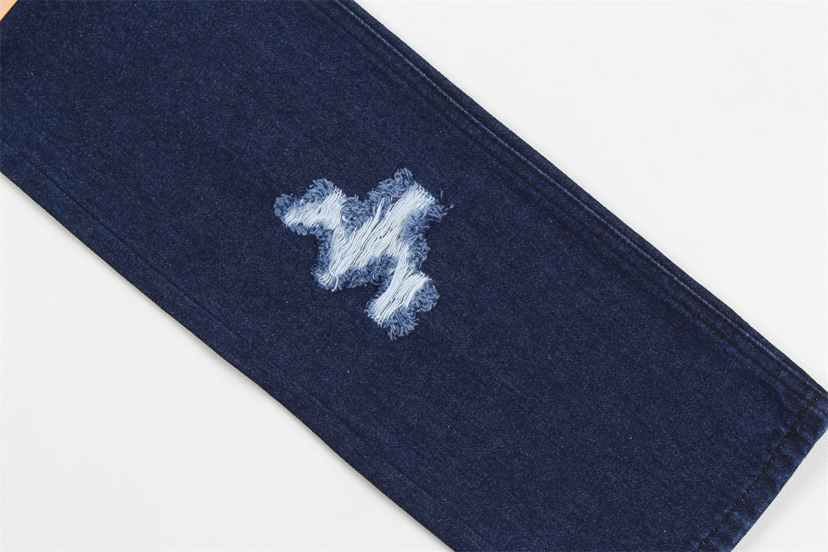 Wholesale 100% Cotton Rigid Dark Blue Denim Fabrics For Jeans Making