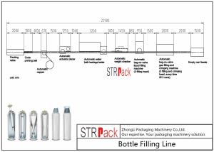 Quality Bag On Valve Aerosol Filling Machine Line / Liquid Bottle Filling Machine Line wholesale