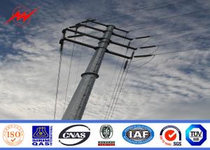 Quality 3mm Thickness Overhead Line Steel Power Poles 35FT Transmission Line Poles wholesale