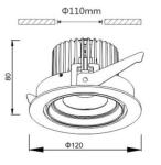 downlight led 25W COB led spotlight 4 inch led downlight 25W led downlight 4000K
