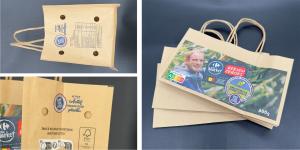 Quality Recycled Packaging Paper Poly Bag Regenerative Eco Friendly Material wholesale