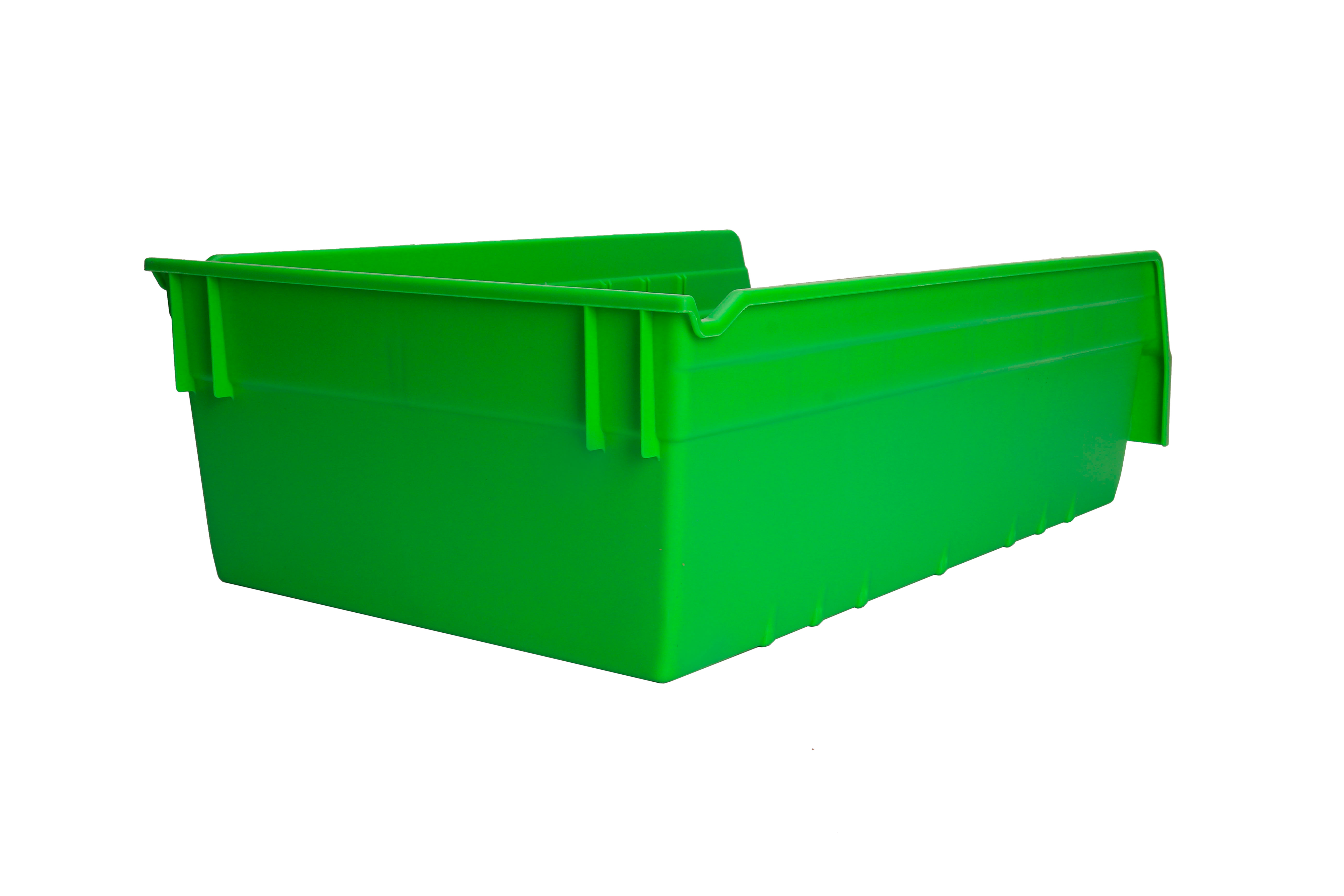 Customized Logo Classic Office Organizer Plastic Crate Industrial Warehouse Parts Storage PP Shelf Bin