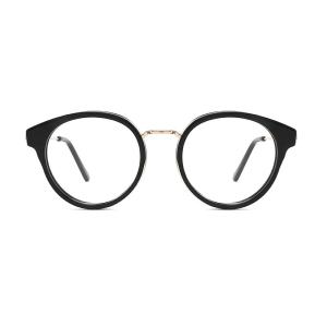 Quality Retro Round Acetate And Metal Eyeglasses OEM Customize LOGO wholesale