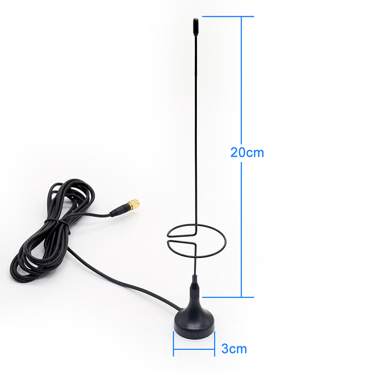5dBi Mobile Phone 3G 4G 5G Antenna Vertical Magnetic Based 700MHz