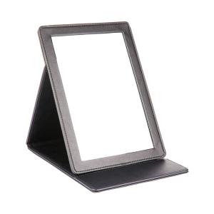 Quality Pu / Leather Cosmetic Table Jewelry Store Mirror Handmade Foldable For Ladies wholesale