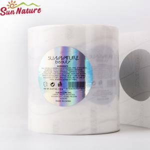 Quality 5.08cm Hologrphic Plastic Sticker For Bottle 2 Inch Round Sticker wholesale